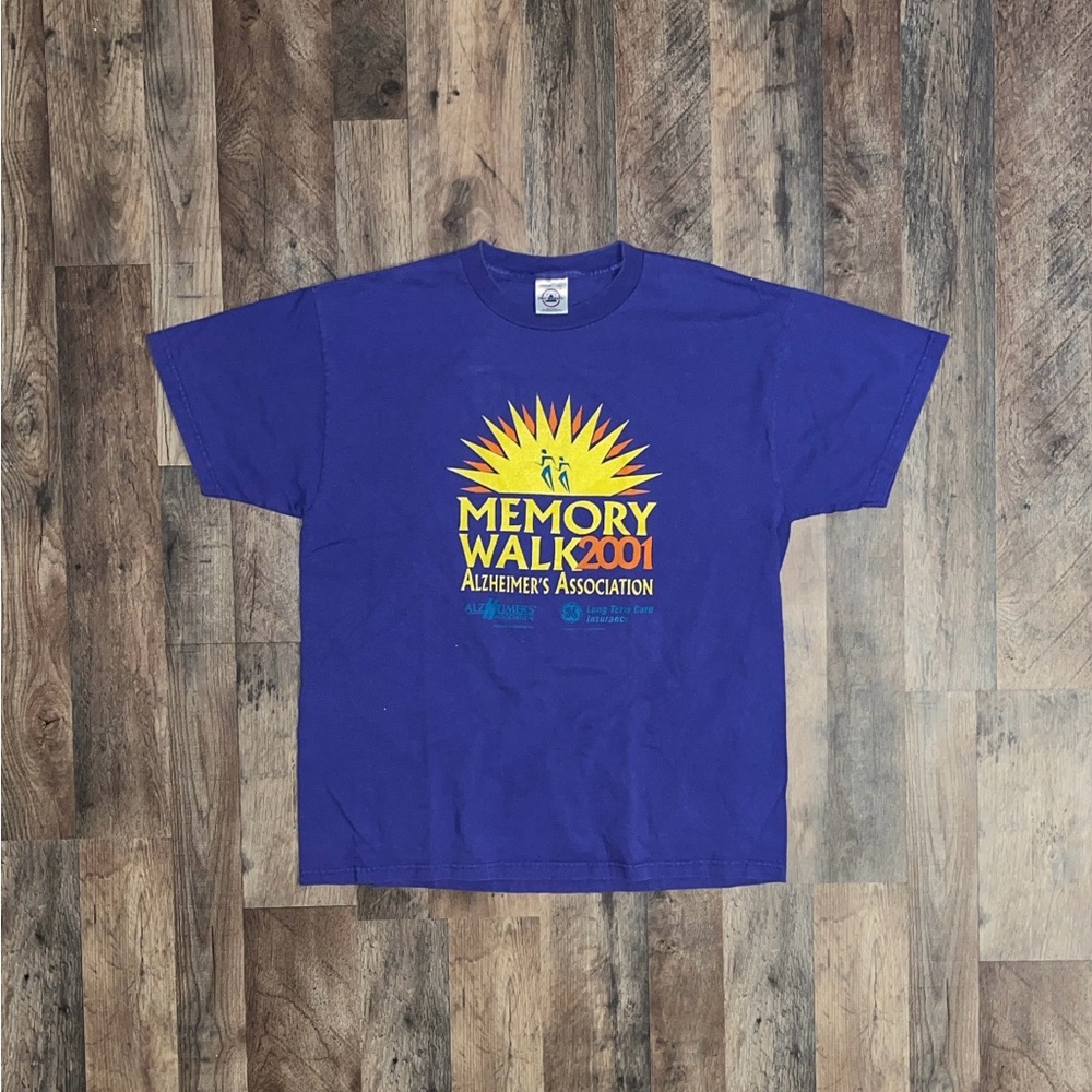 Memory Walk 2001 Alzheimer’s Association Purple T-Shirt (Large)